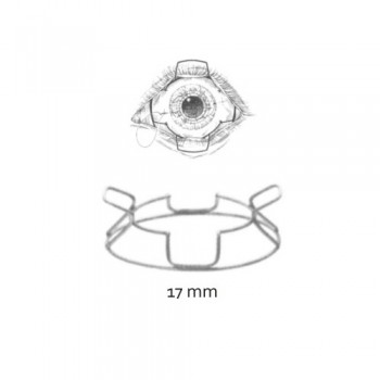 McNeill-Goldman Scleral Fixation Ring & Blepharostat Small, I.D Stainless Steel, Blade Size 17 mm